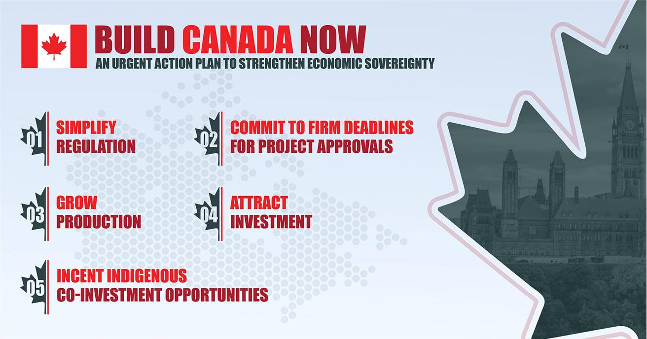 Infographic outlining the 5 priorities listed in the open letter to the leaders of Canada's political parties.