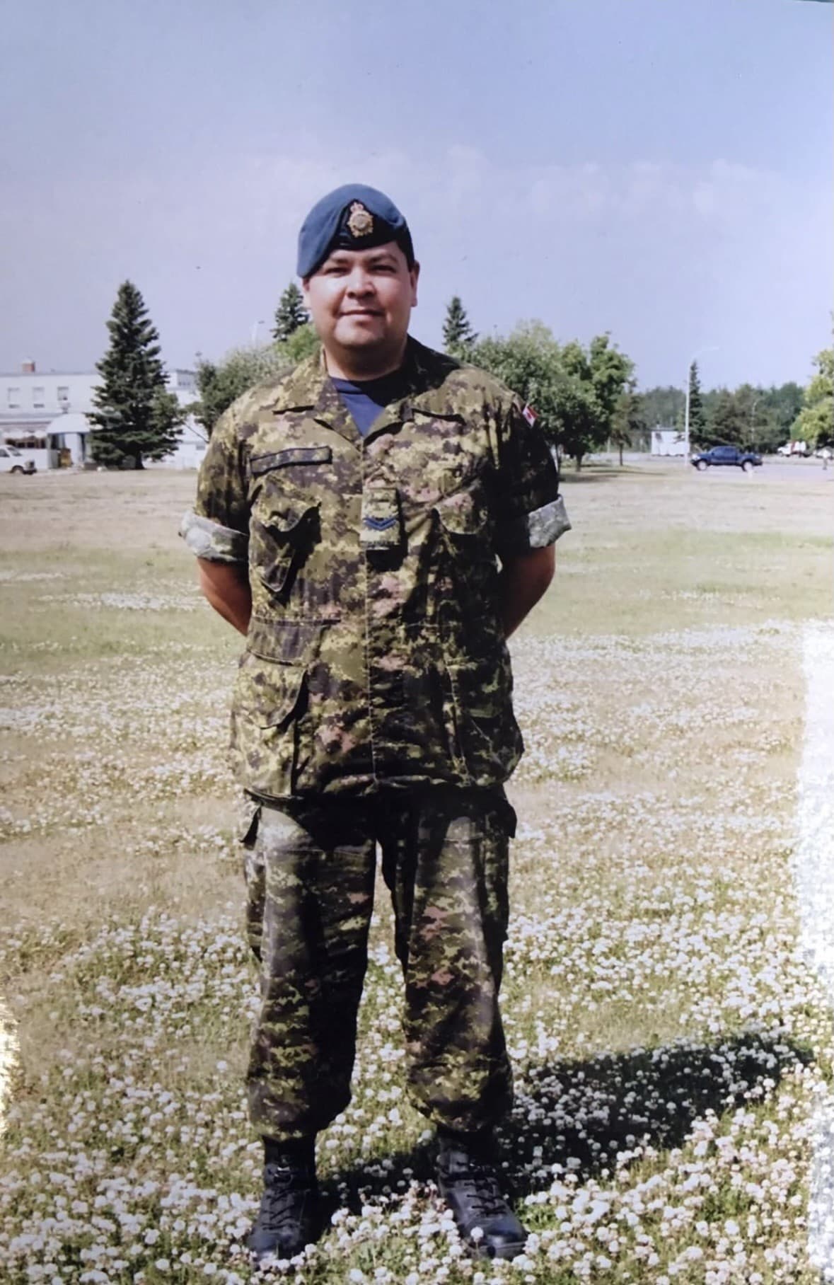 Greg in his military uniform.
