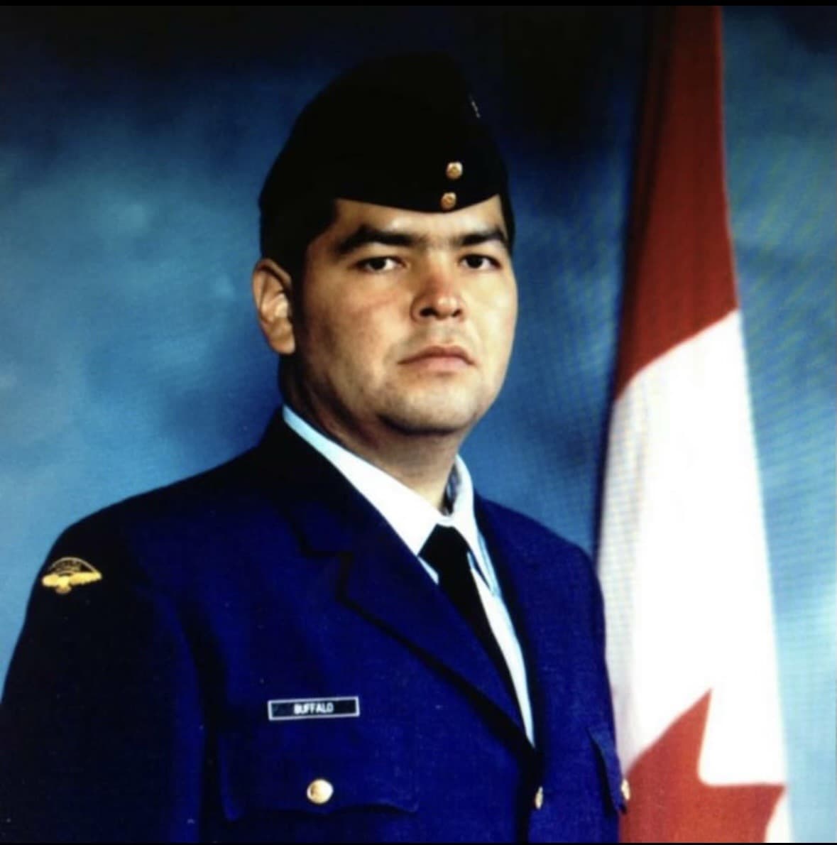 Greg Buffalo in uniform