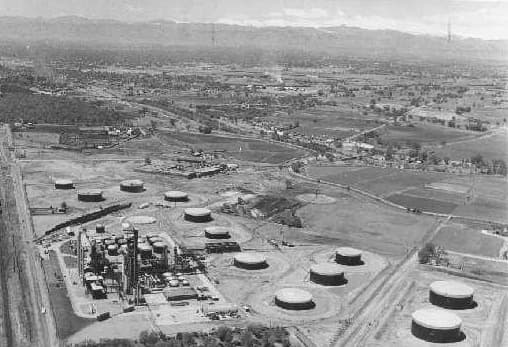 Raffinerie de Denver dans les années 1930