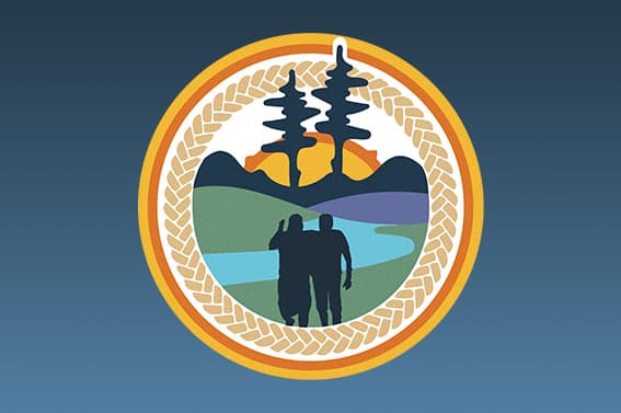 Designed by Katie Wilhelm, from the Chippewas of Nawash Unceded First Nation at Neyaashiinigmiing.