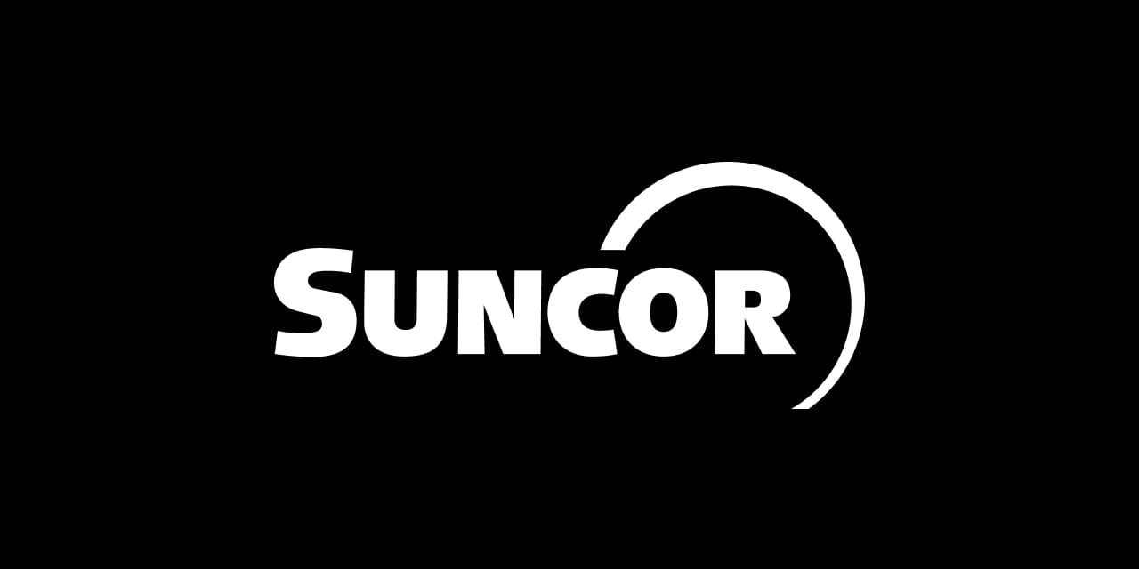 Suncor logo – one-colour white reverse
